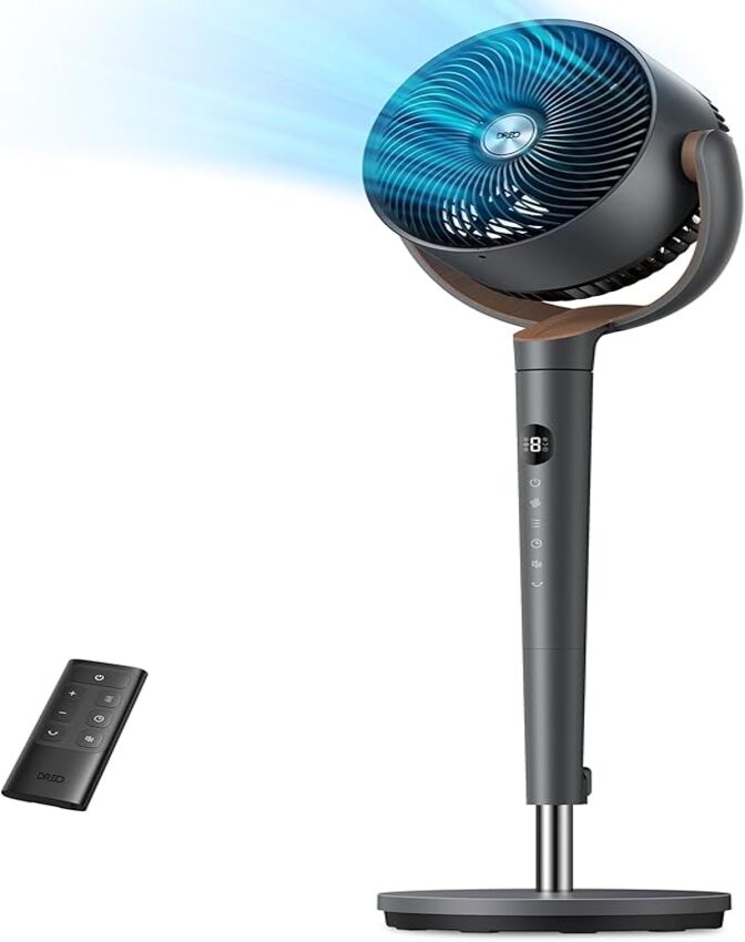 CoolWave Pro 9" Oscillating Fan – Remote Control, 4 Smart Modes, Height Adjustable
