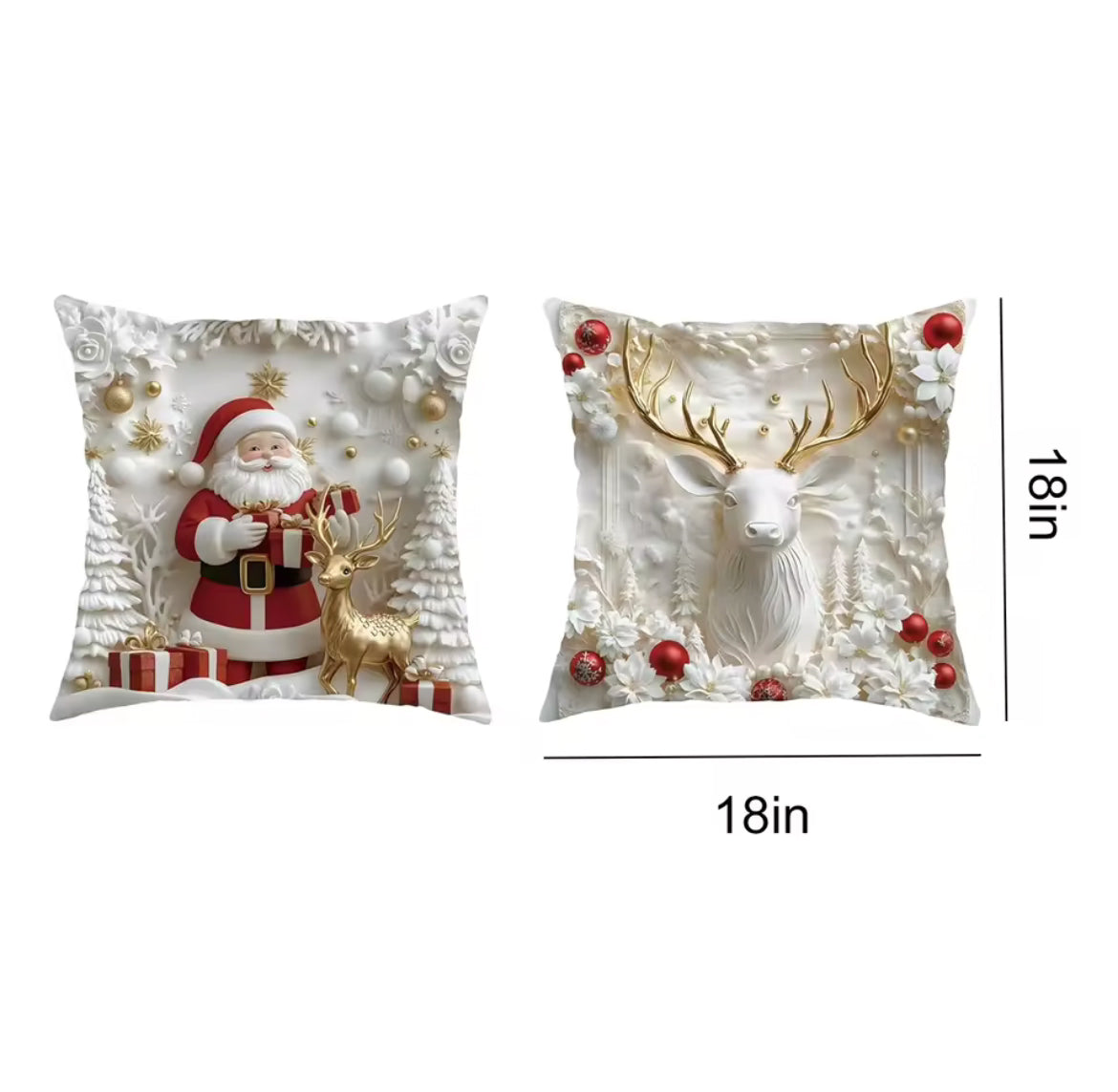 Pillow Covers Christmas Decorations Pillowcase Holiday Cushion Case for Bedroom Sofa Holiday Winter Home Decor