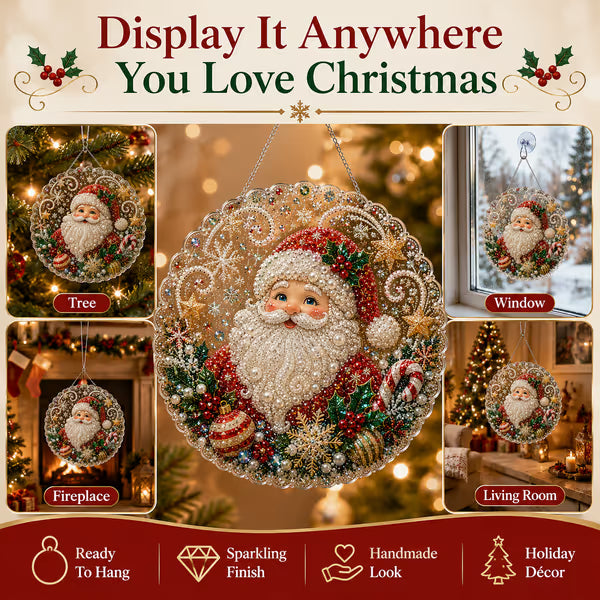 ✨ Diy Christmas Pearl Diamond Art Hanging Ornament Kit | Handmade Holiday Hanging Decor 🎅