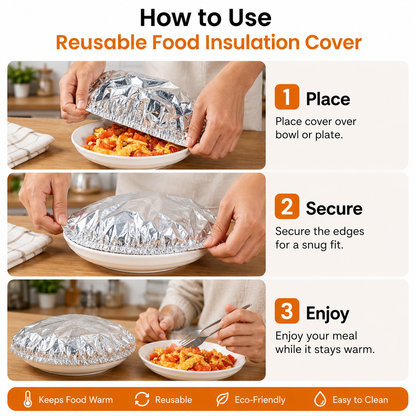 Reusable Aluminum Foil Food Cover