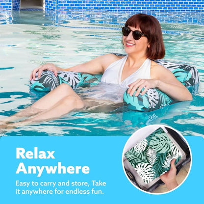 Inflatable Water Seat Amusement Lounger Floating Bed