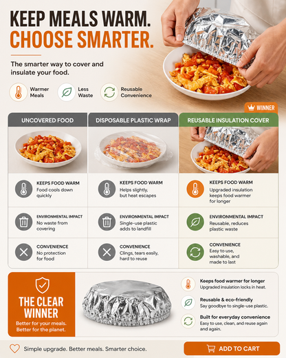 Reusable Aluminum Foil Food Cover