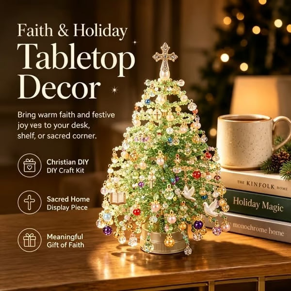 DIY Beaded Christmas Tree Kit – 🎅Create Your Own Sparkling Holiday Decoration