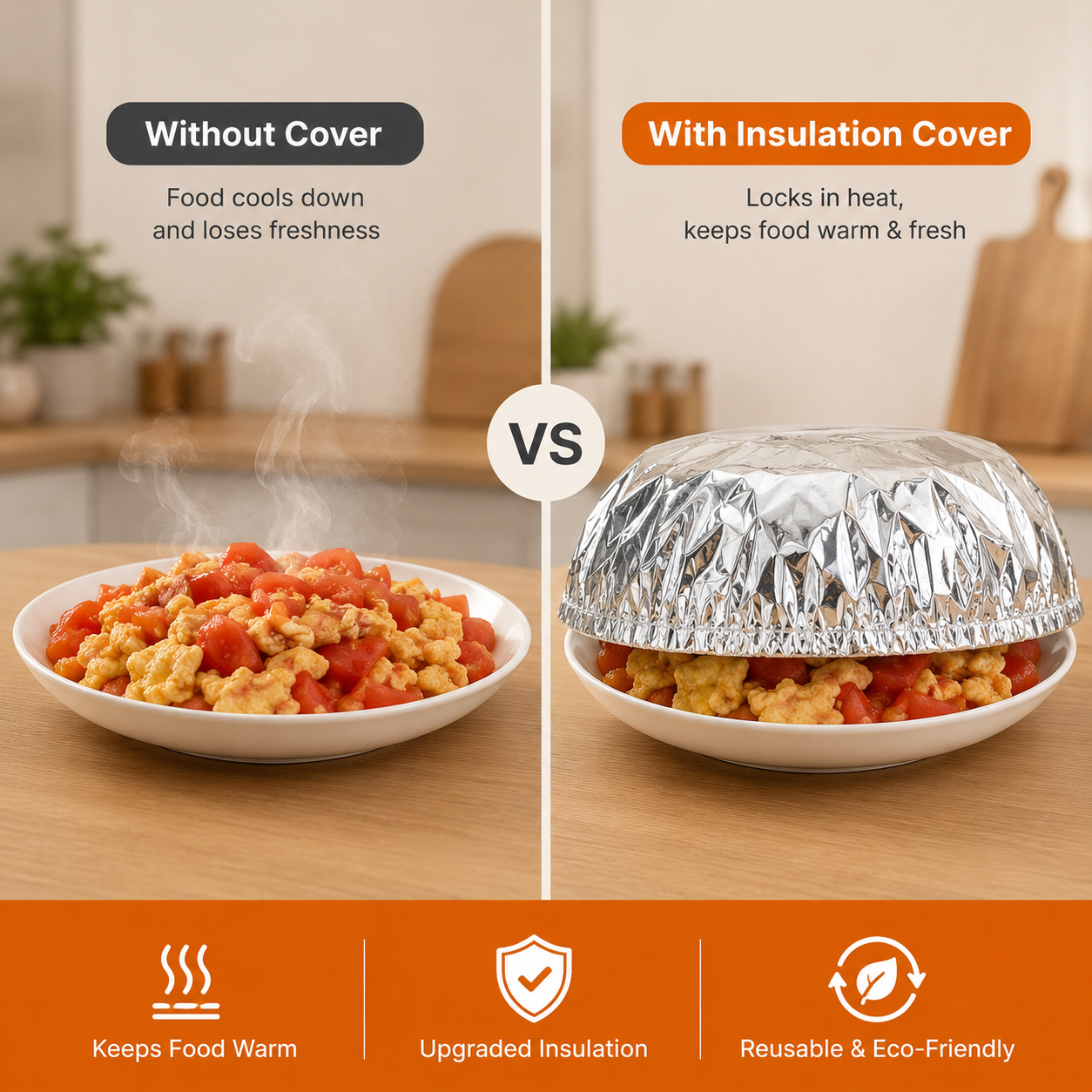 Reusable Aluminum Foil Food Cover