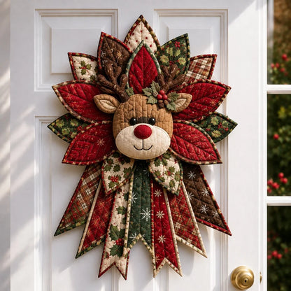 ❤️ Holiday Celebration 50% OFF 🎄 – Festive Quilted Christmas Door Hanging DIY Sewing Kit