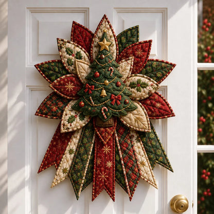 ❤️ Holiday Celebration 50% OFF 🎄 – Festive Quilted Christmas Door Hanging DIY Sewing Kit