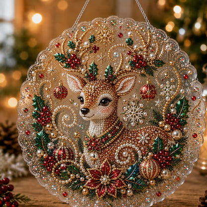 ✨ Diy Christmas Pearl Diamond Art Hanging Ornament Kit | Handmade Holiday Hanging Decor 🎅