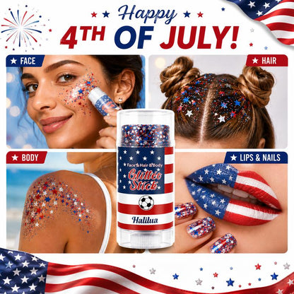 4th of July Glitter Stick