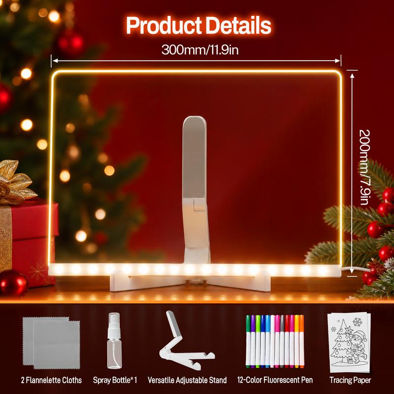 LED Drawing Board for Kids with Light Effects,