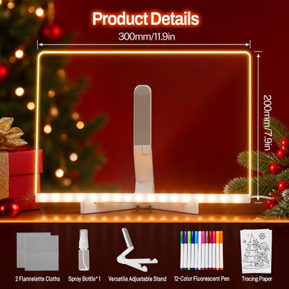 LED Drawing Board for Kids with Light Effects,
