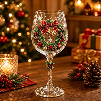 🎁Christmas 3D Wine Glass Collection Gift Box Set✨
