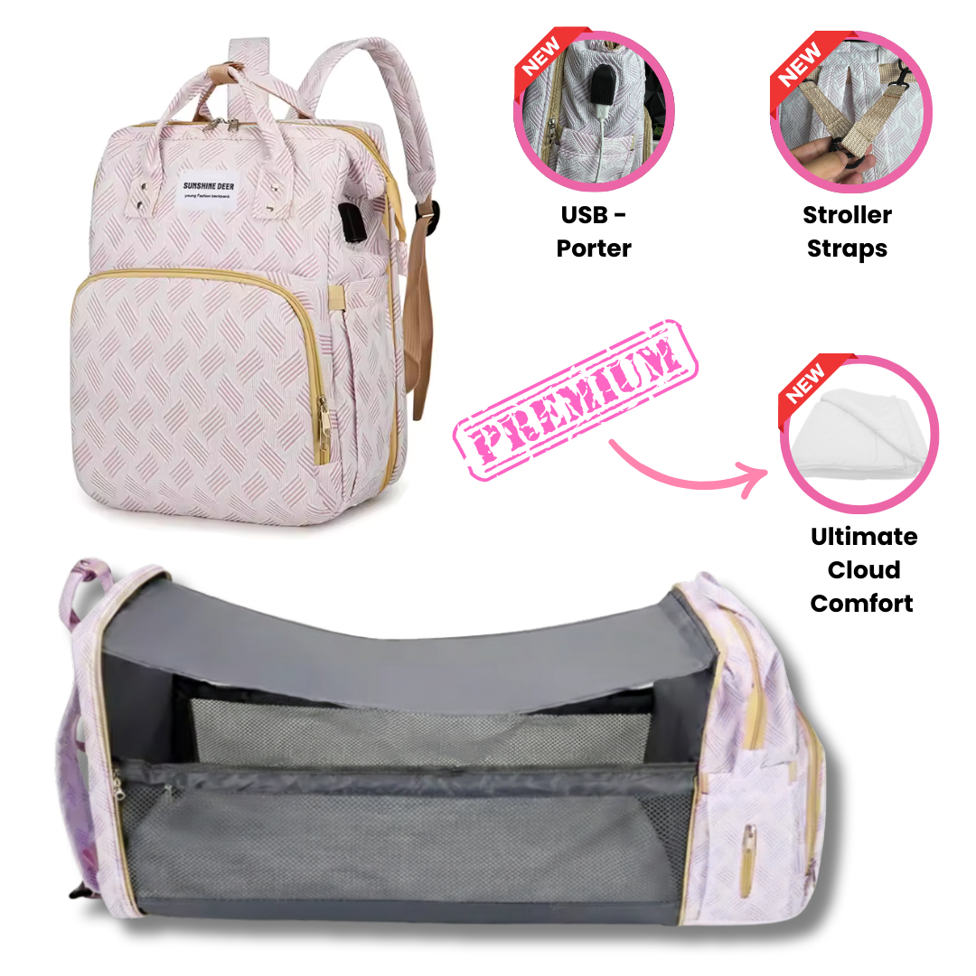 New Mummy Baby Crib Backpack Large Capacity Out Milk Insulated Bag Women