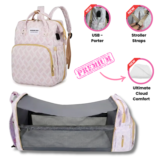 New Mummy Baby Crib Backpack Large Capacity Out Milk Insulated Bag Women