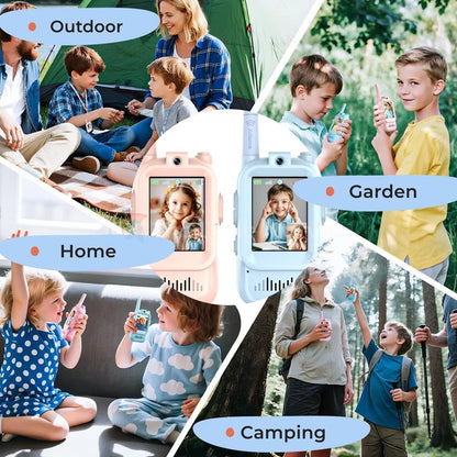 Kids Video Walkie Talkie Set (2-Pack) - Intercom with Camera & Screen