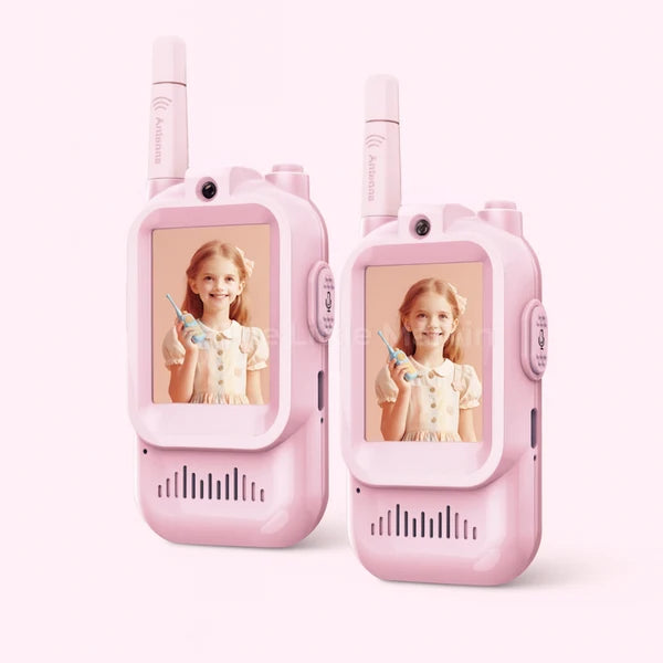 Kids Video Walkie Talkie Set (2-Pack) - Intercom with Camera & Screen