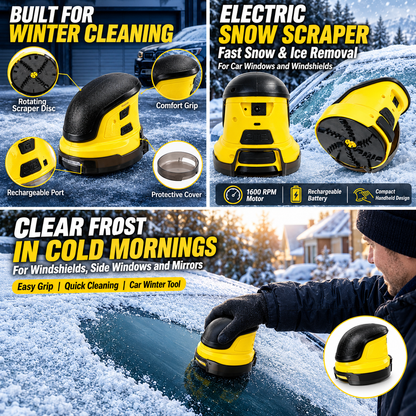 USB Rechargeable Electric Car Window Ice Snow Frost Scraper Remover
