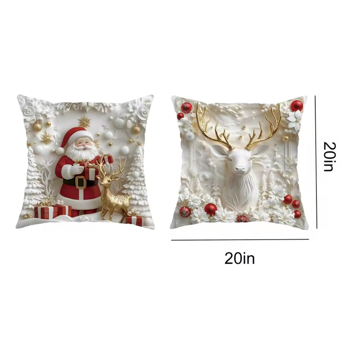 Pillow Covers Christmas Decorations Pillowcase Holiday Cushion Case for Bedroom Sofa Holiday Winter Home Decor