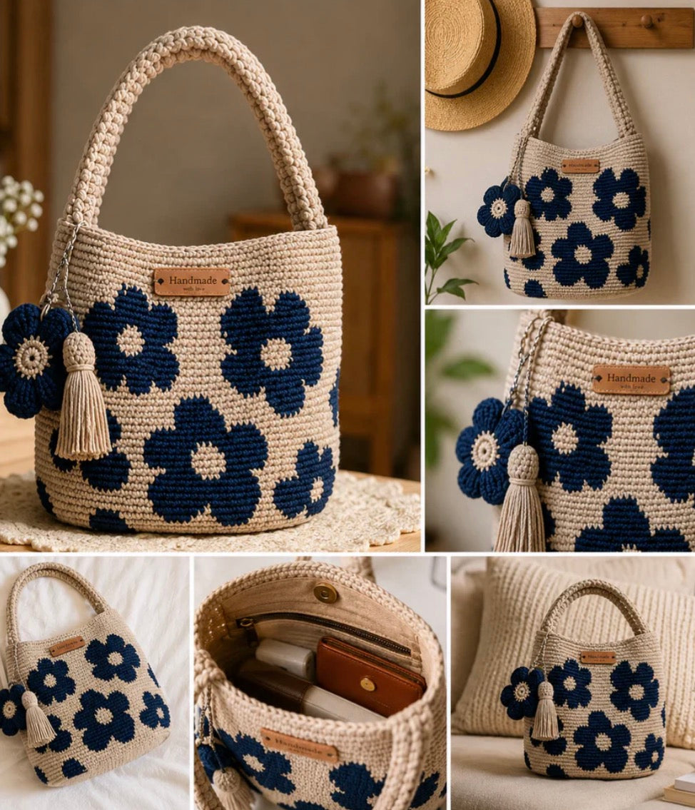 Handmade Flower Bags gift for wife