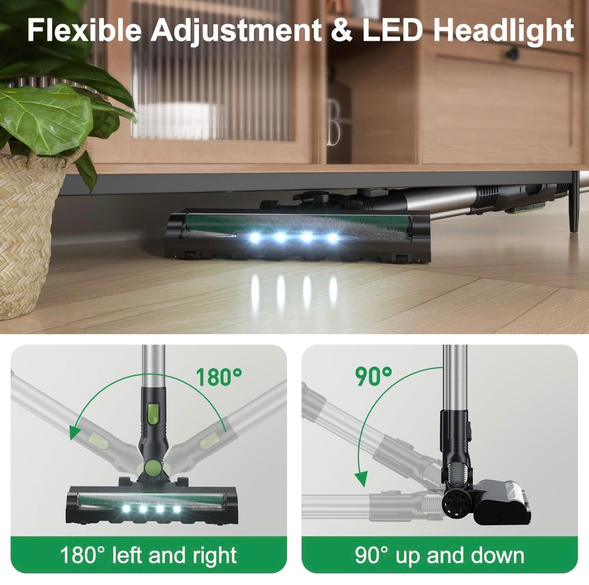Handheld Wireless Vaccum Cleaner With Foldable Tube