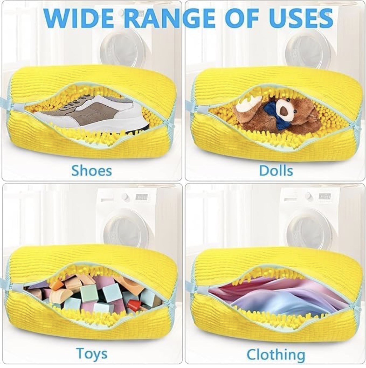 Shoe Washing Machine Bag Reusable Laundry Shoe Bag, 360° Deep Cleaning Sneaker Washing Bag