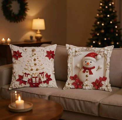 Pillow Covers Christmas Decorations Pillowcase Holiday Cushion Case for Bedroom Sofa Holiday Winter Home Decor