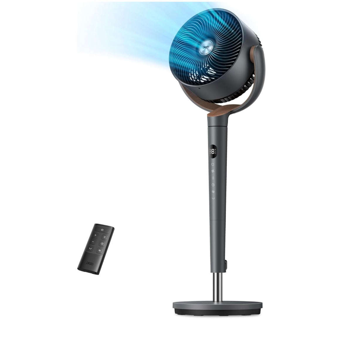 CoolWave Pro 9" Oscillating Fan – Remote Control, 4 Smart Modes, Height Adjustable