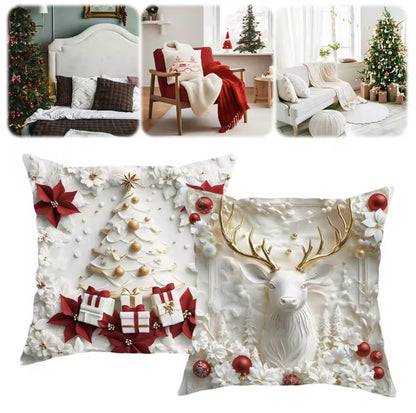 Pillow Covers Christmas Decorations Pillowcase Holiday Cushion Case for Bedroom Sofa Holiday Winter Home Decor