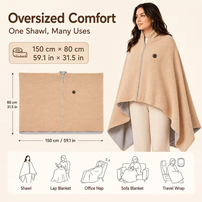 Cozy heated blenket