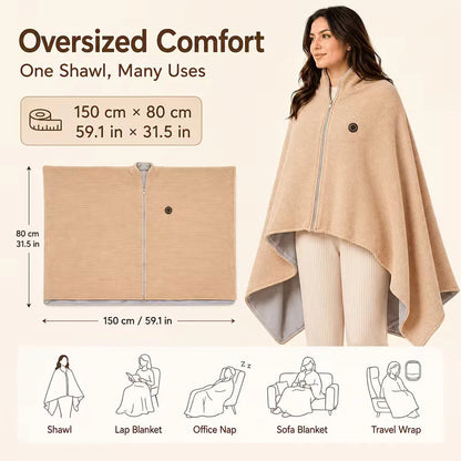 Cozy heated blenket