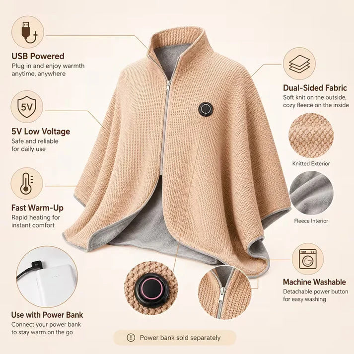 Cozy heated blenket