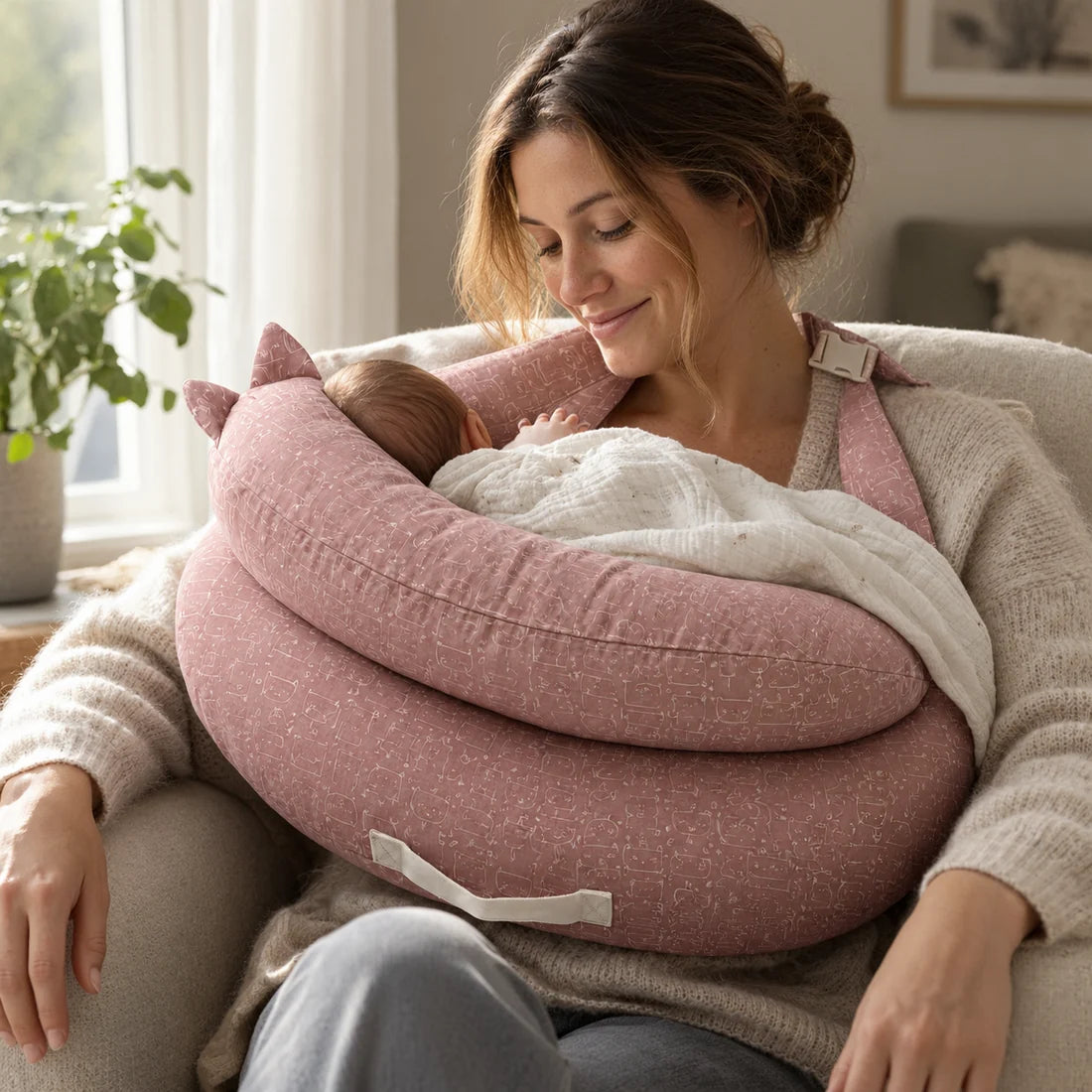 Reliefeed® Hands-Free Nursing Pillow