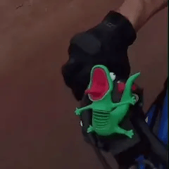 Green Crocodile Motorcycle Brake Reservoir Cover
