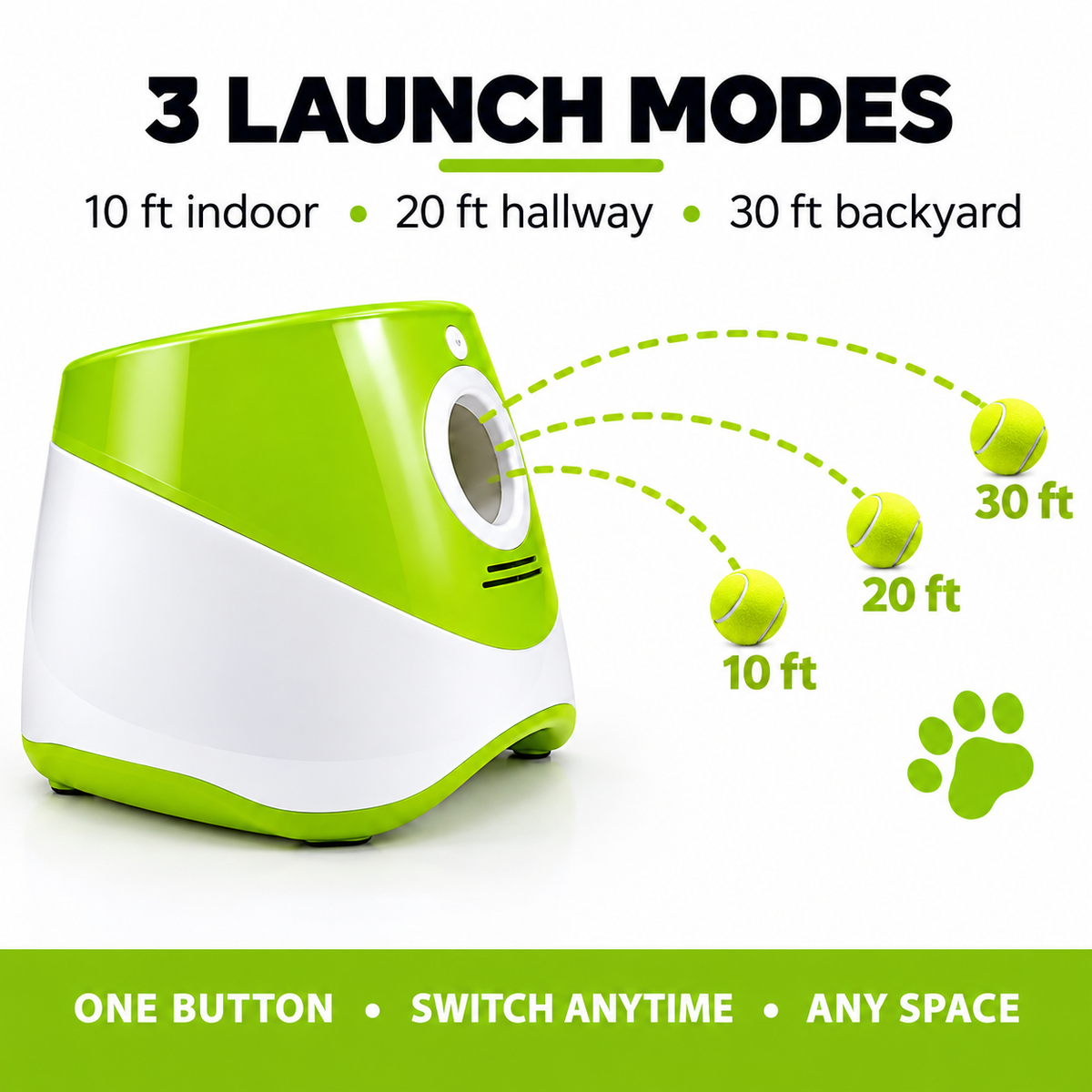 Automatic Dog Ball Launcher Toy + Free Tennis Balls 6