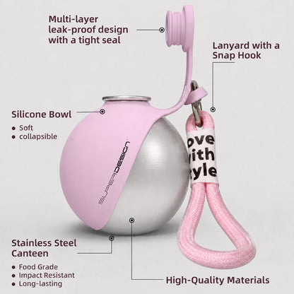 Stainless Steel Dog Water Bottle
