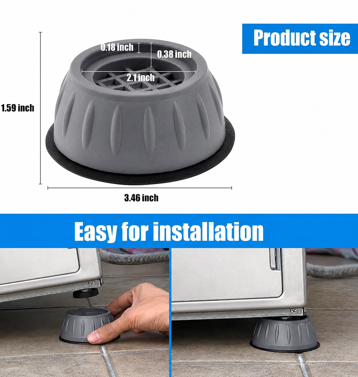 Anti-Vibration Feet Pads Washing Machine