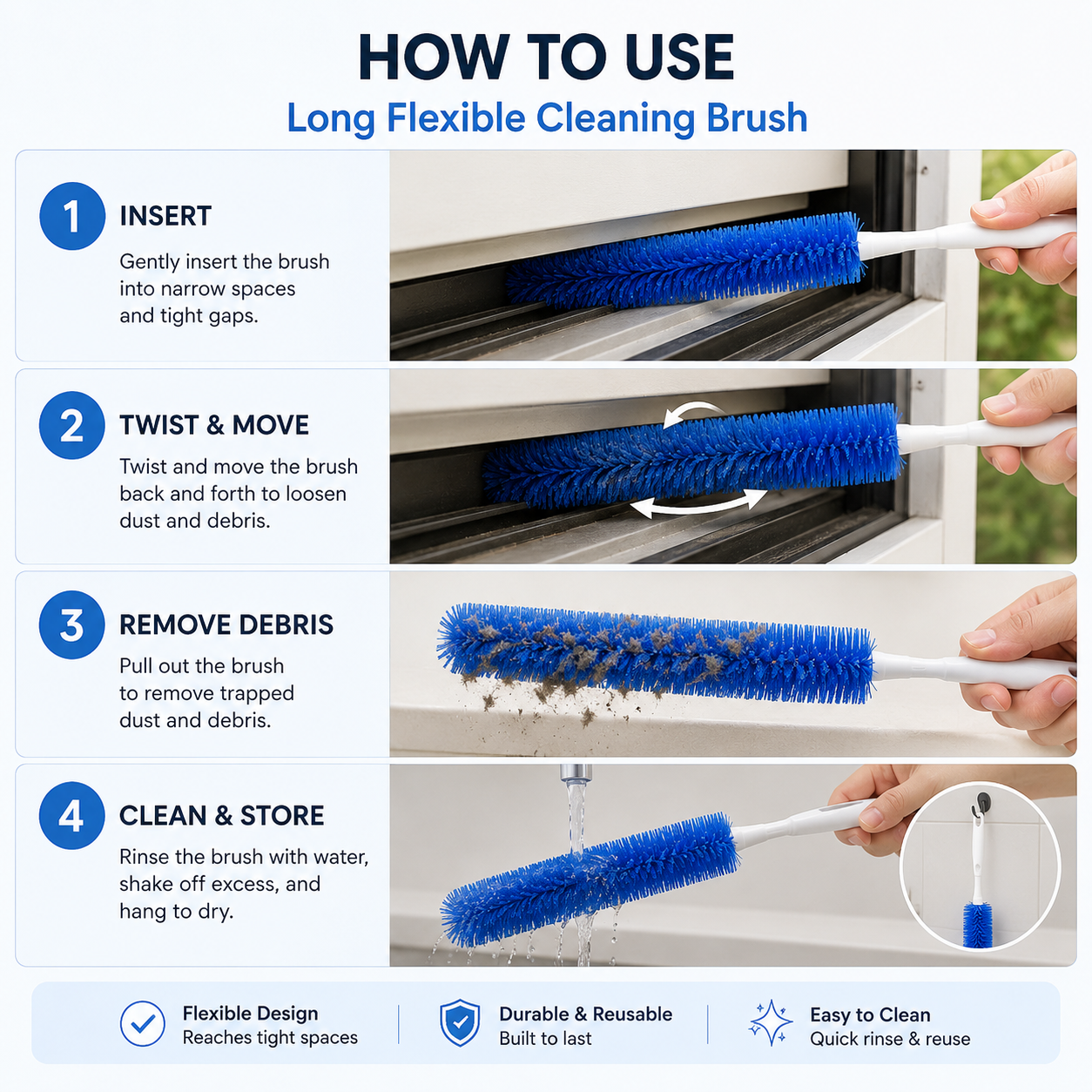 Fan Dusting Brush Multifunctional