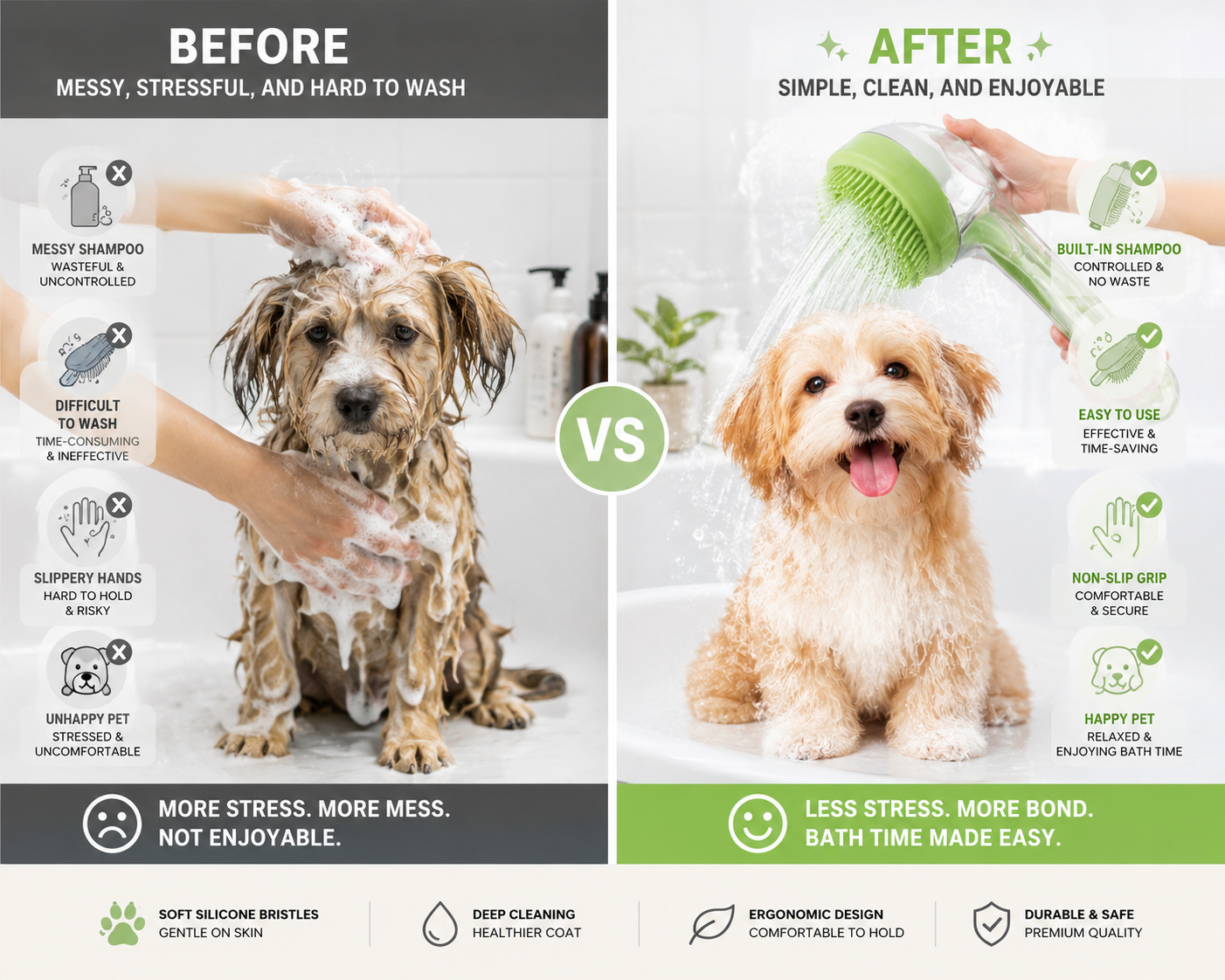 Silicone Pet Dog Bath Cat Pet Brush