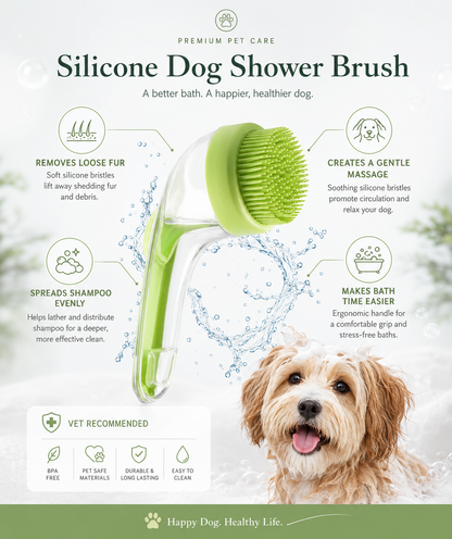Silicone Pet Dog Bath Cat Pet Brush