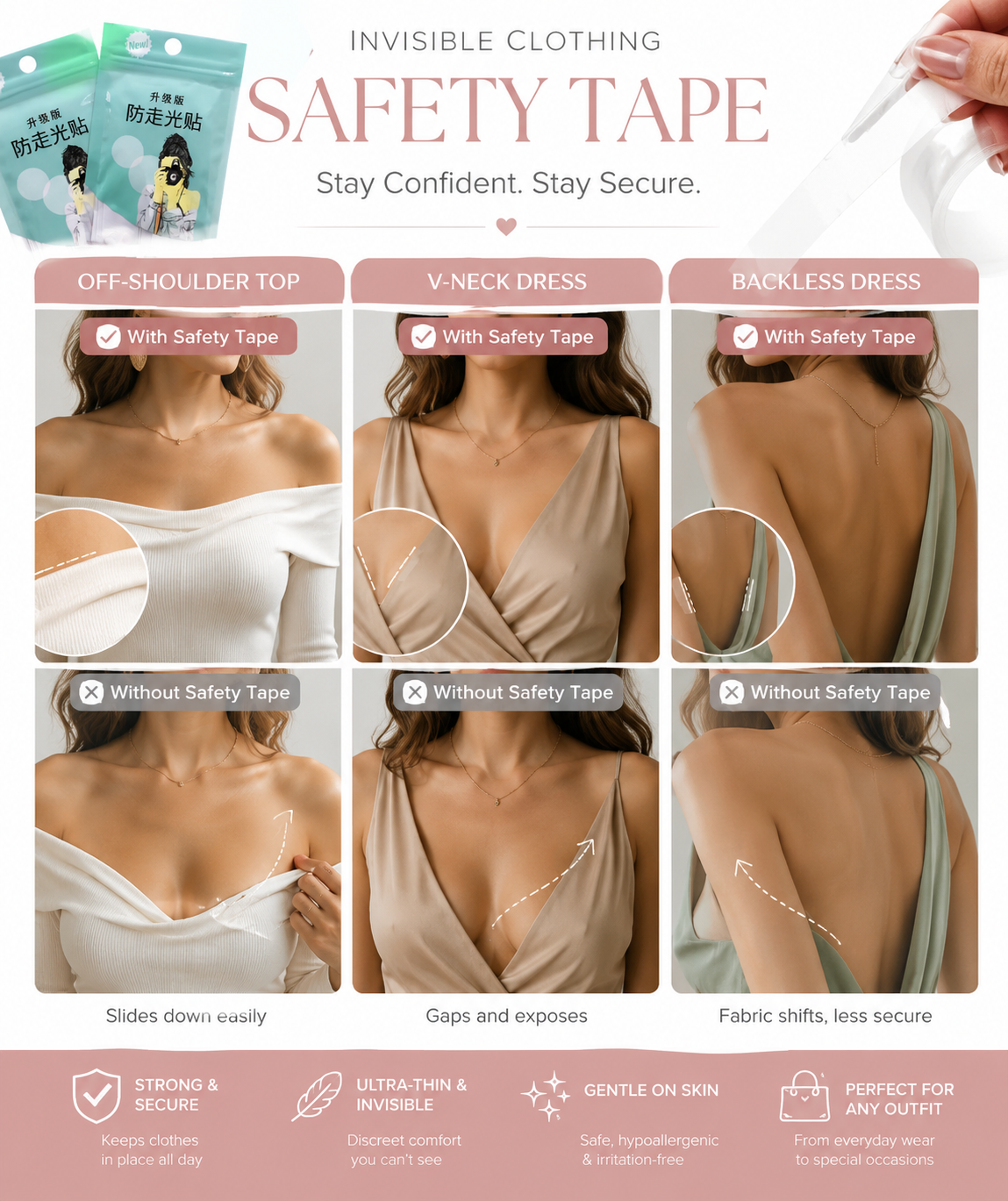 Fashion Transparent Double-sided Tape