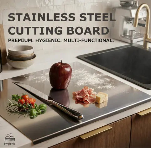 Stainless Steel Kitchen Cutting Board 40x30cm