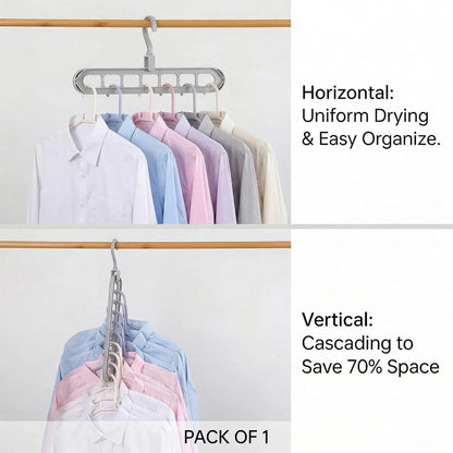 9-hole Clothes Hanger Organizer Space Saving Hanger