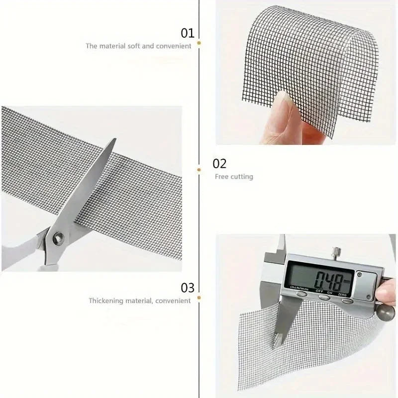Invisible Tape For Repairing Square Screen Window