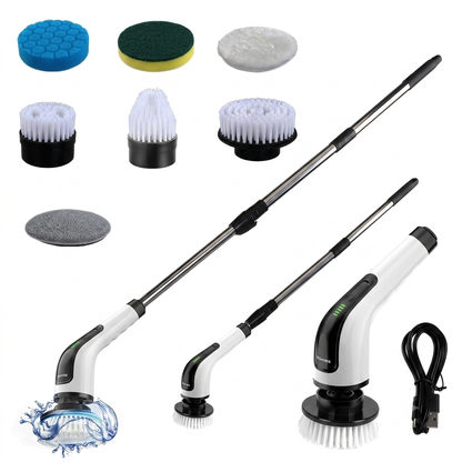 Electric Spin Scrubber, 7Replaceable Brush Heads for Home