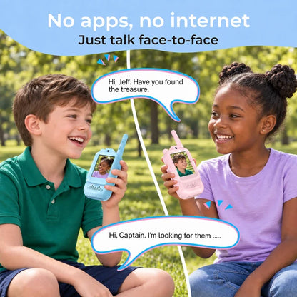 Kids Video Walkie Talkie Set (2-Pack) - Intercom with Camera & Screen