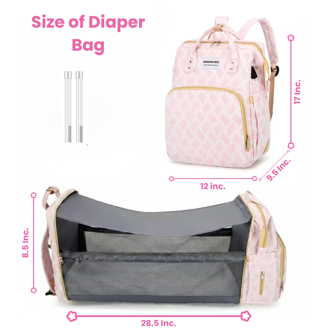 New Mummy Baby Crib Backpack Large Capacity Out Milk Insulated Bag Women