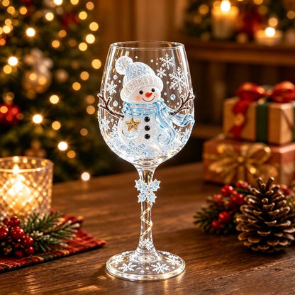 🎁Christmas 3D Wine Glass Collection Gift Box Set✨