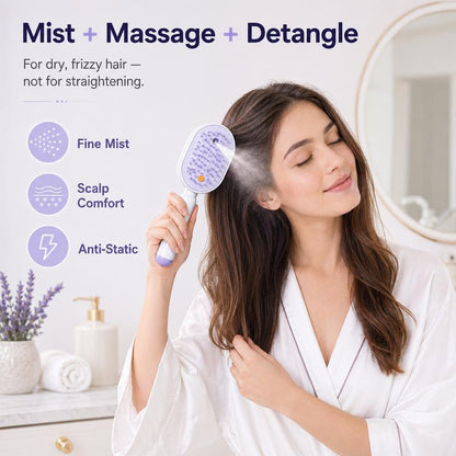 Electric Spray Massage Comb With Essential Oil