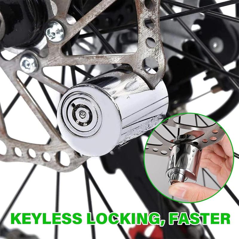 Cyclists Bicycle Disc Brake Lock Safety Anti-theft Electric Battery