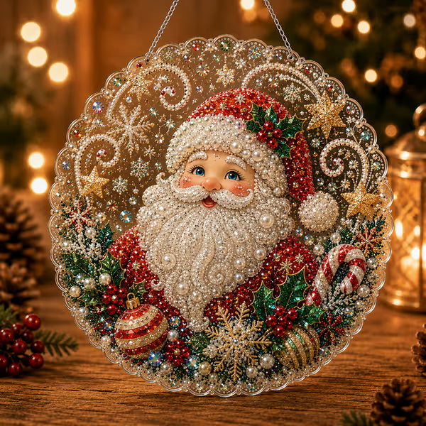 ✨ Diy Christmas Pearl Diamond Art Hanging Ornament Kit | Handmade Holiday Hanging Decor 🎅