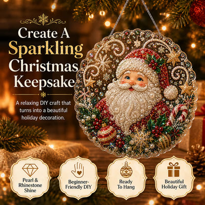 ✨ Diy Christmas Pearl Diamond Art Hanging Ornament Kit | Handmade Holiday Hanging Decor 🎅
